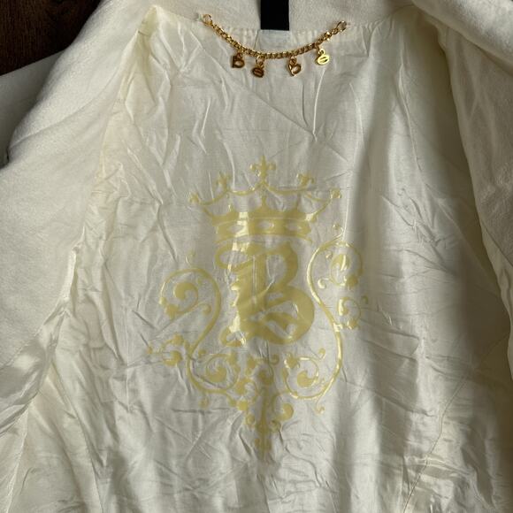 Vintage Y2K Bebe Jacket Women's Size 8 White Military Party 4288 - Picture 3 of 13